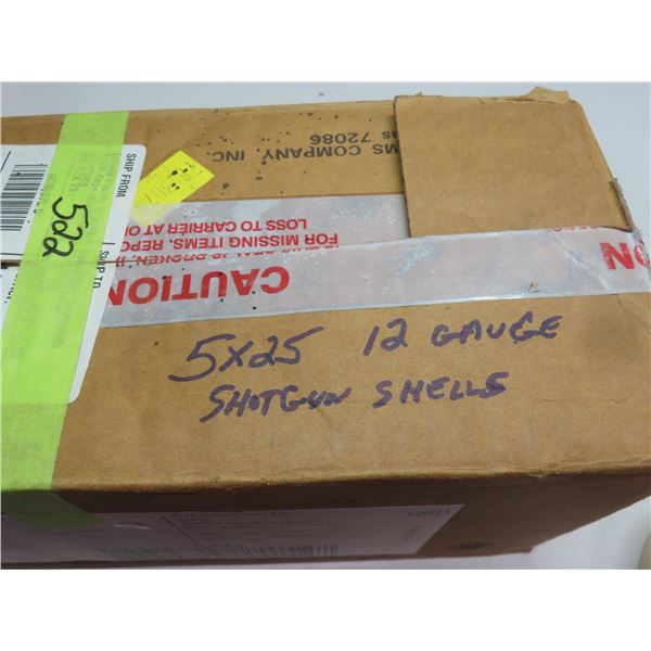 12 guage shells 5 boxes 125 rounds * PAL REQUIRED