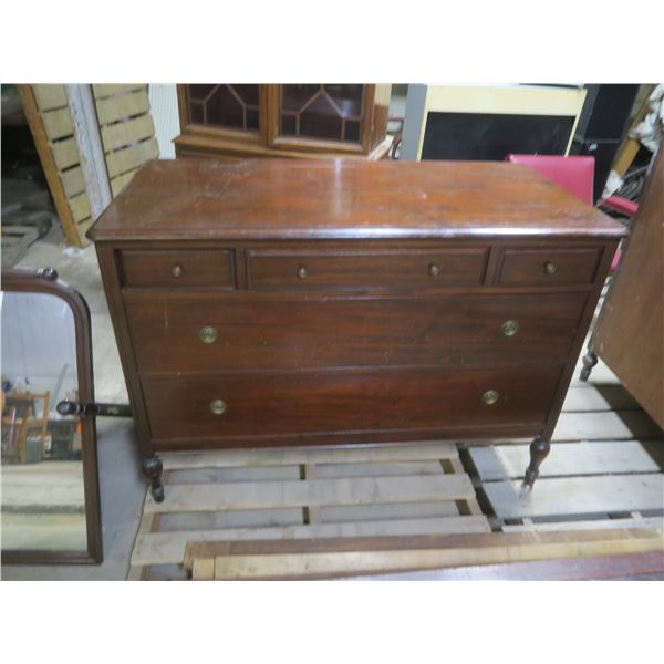 dresser with mirror (dresser 34"h x 47.5"w x 23.75"d, mirror 35"h x 43.5"w)