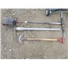 Image 2 : post hole auger and pickaxe