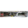 shelf of assorted hardware