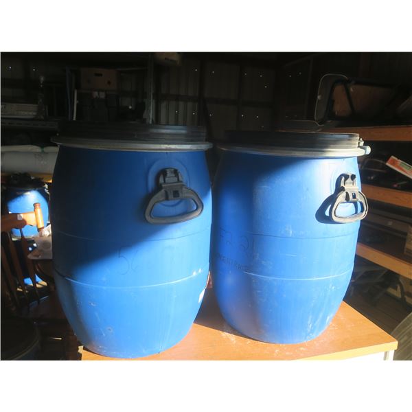 two 74.25kg barrels