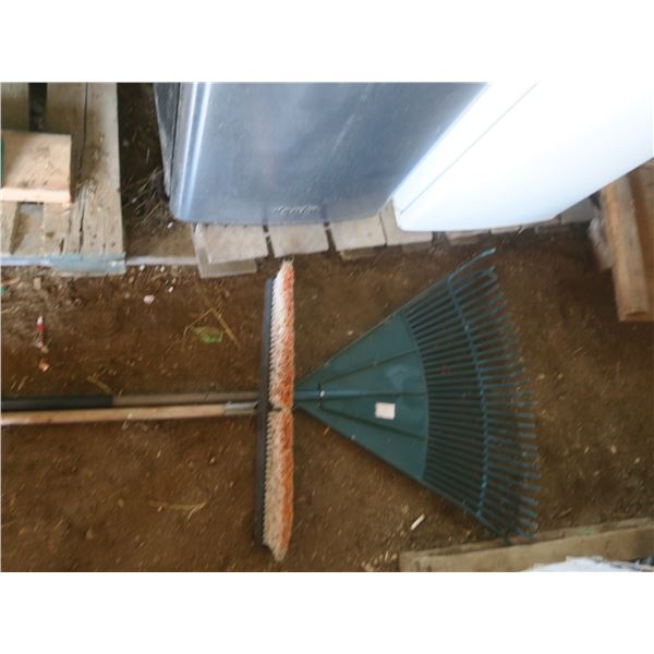 rake and broom