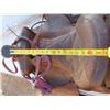 Image 2 : 18" leather saddle with halter and reins