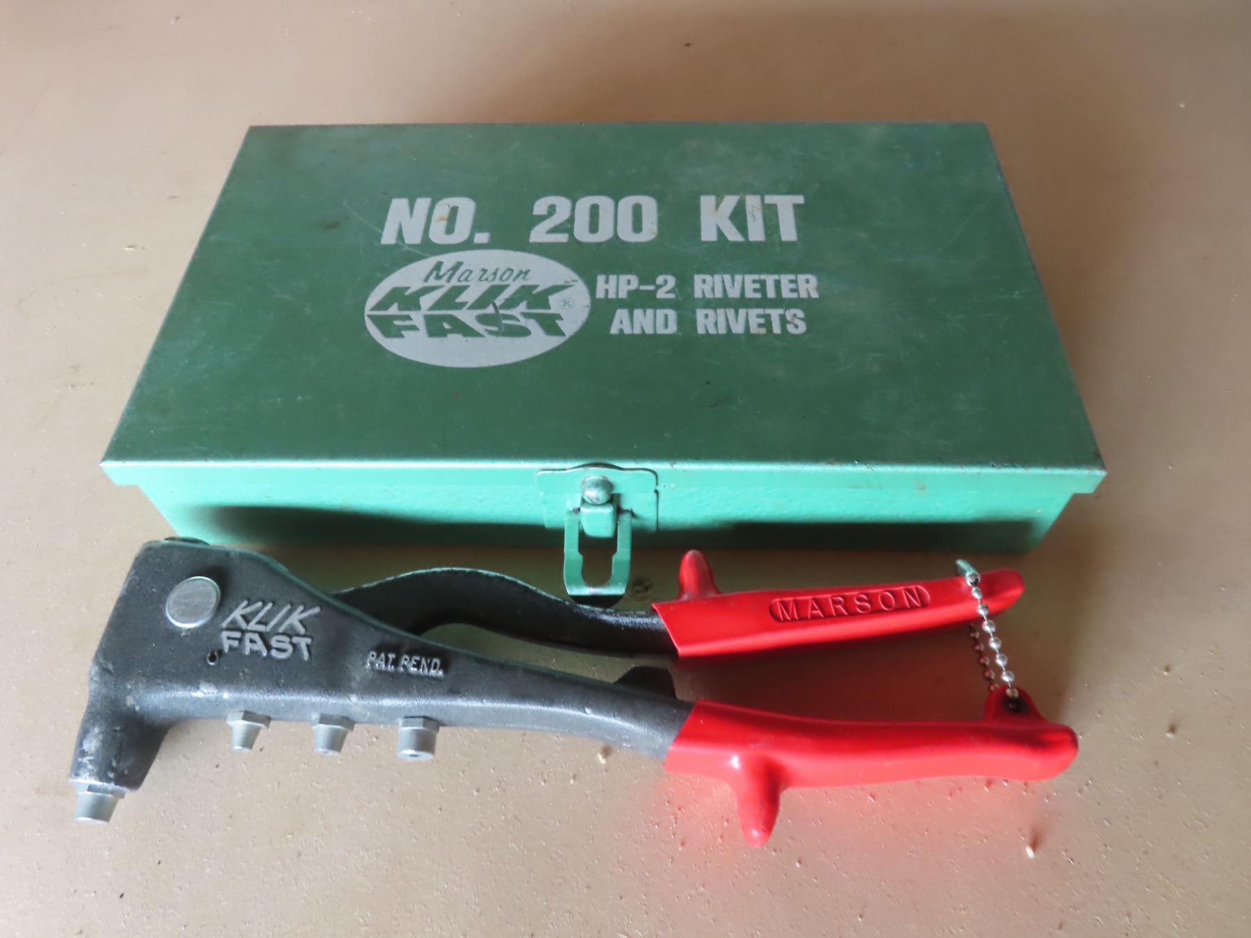 Red Rivet Kit rivet kit with case