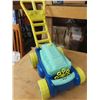 bubble making push lawn mower