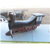 Image 3 : vintage steel train antique teeter totter