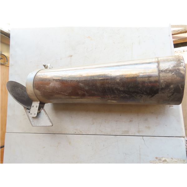 chrome 5" semi / tractor stack with flap