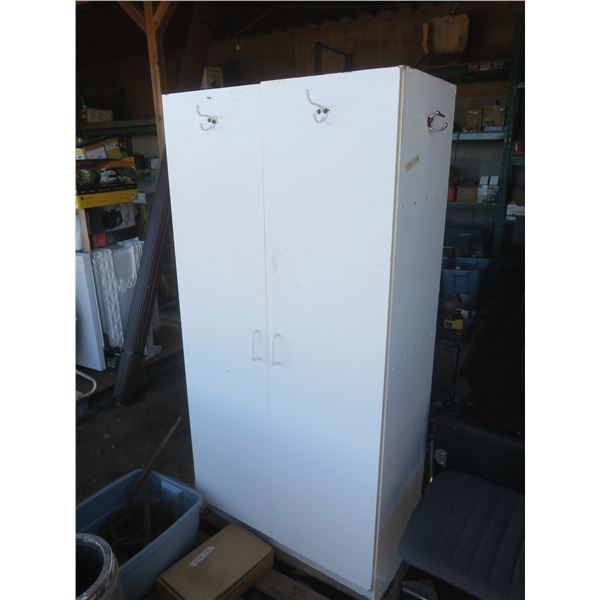 cupboard with shelves