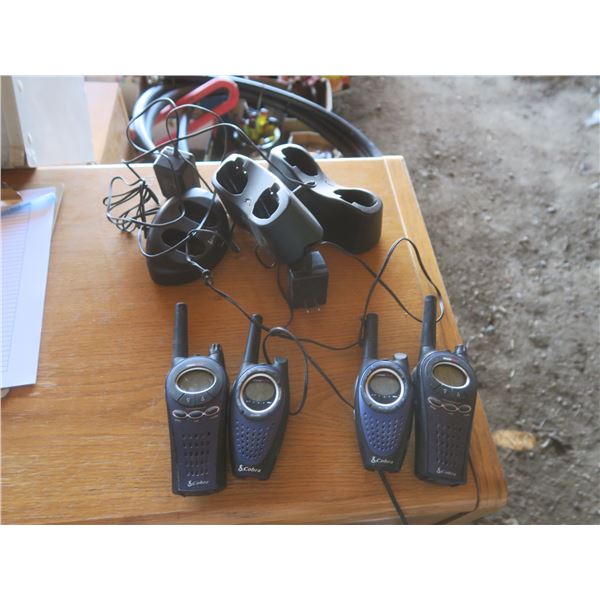 walkie talkies and chargers