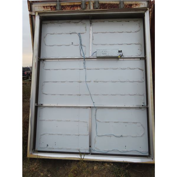 76.5" x 96.5" light up display sign