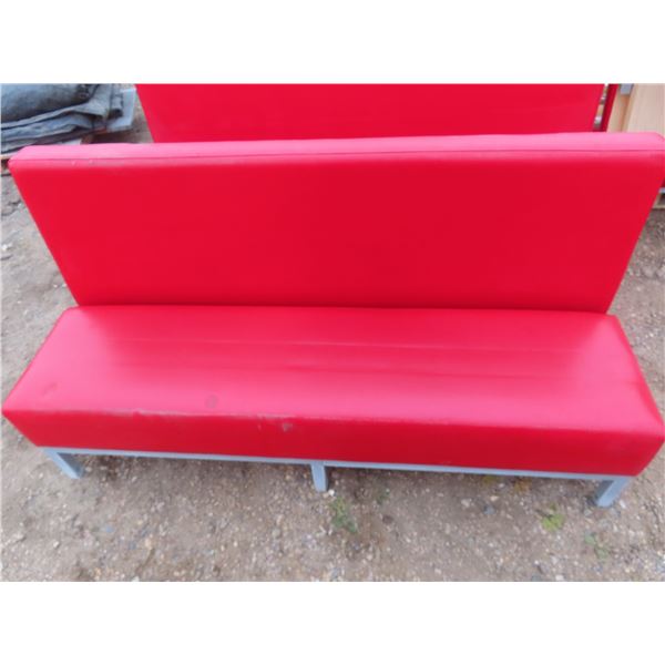 70" long 36" tall KFC restaurant bench