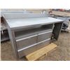 Image 5 : 60" long 29" deep 31" tall 4 drawer stainless steel prep table with compressor