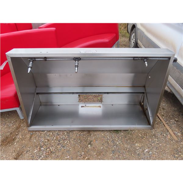 deep fryer exhaust range hood with fire supression nozzles 36"x60"