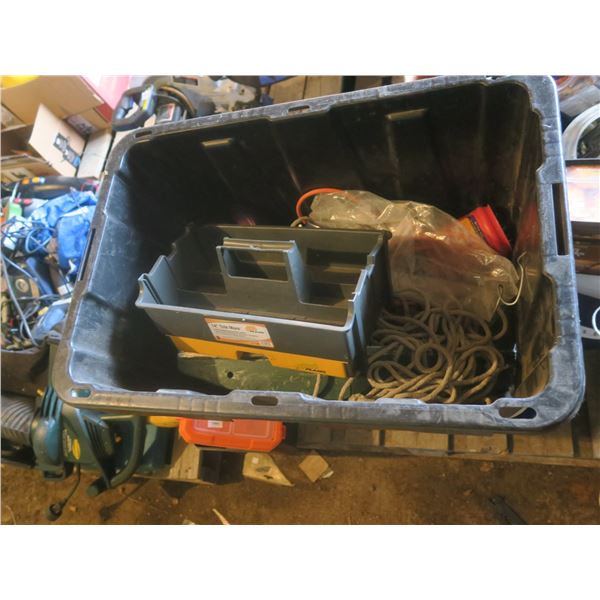 tub of assorted hardware