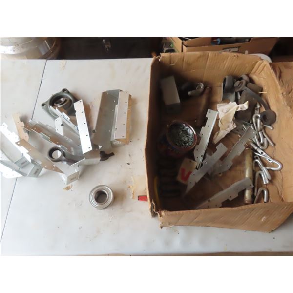 box of strong ties , pins , hardware