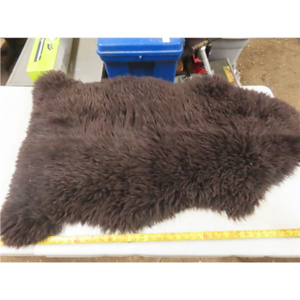 faux bison , buffalo skin