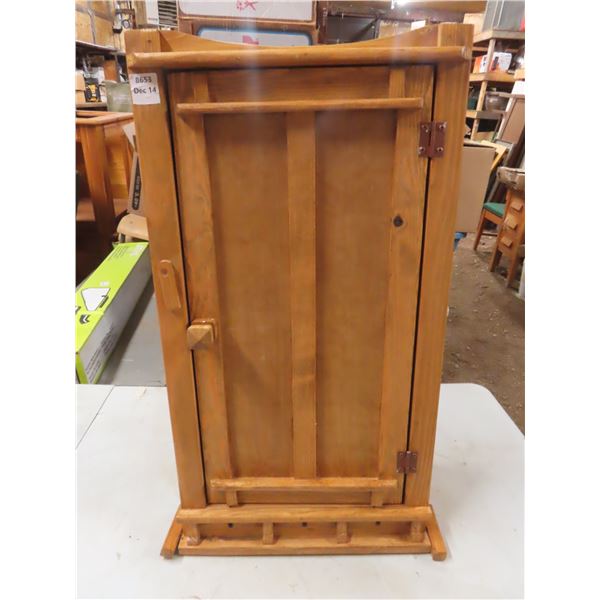 15"x29" wooden cabinet