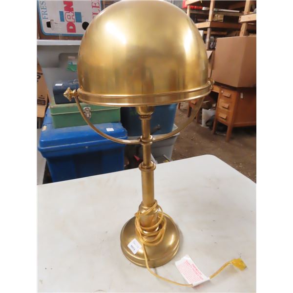 heavy brass lamp