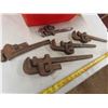 Image 2 : lot of antique monkey wrenches
