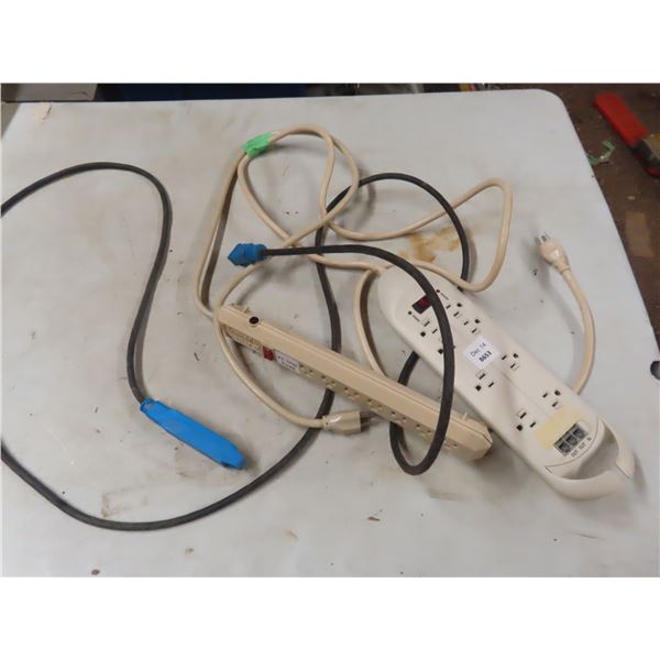 power bars and 4' extension cord