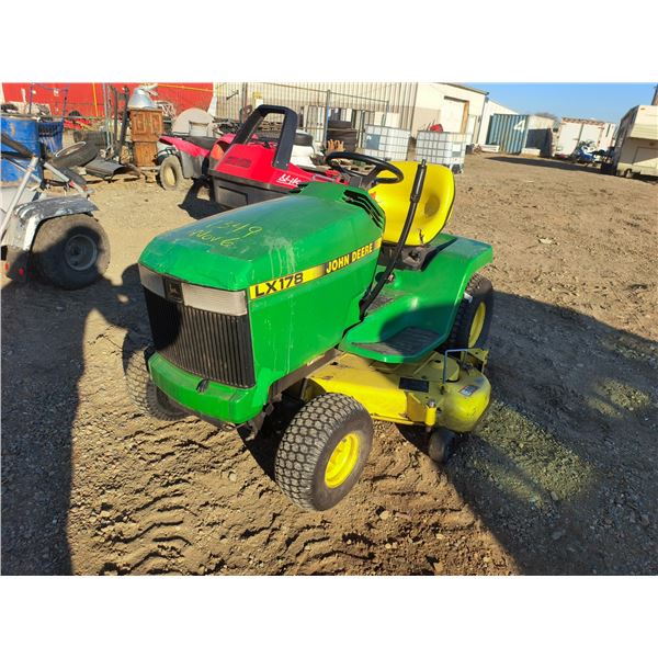 John Deere LX178 riding mower - has keys, runs good