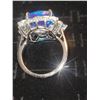 Image 4 : Platinum over Sterling Silver Caribbean Quartz, Ring A