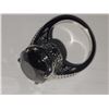 Image 4 : Platinum over Sterling Silver Elite Shungite Ring A