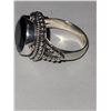 Image 3 : Sterling Silver Bali Black Spinel Ring A