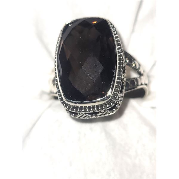 Sterling Silver Bali Brazilian Quartz Ring A