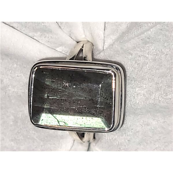 Sterling Silver Labradorite Ring A