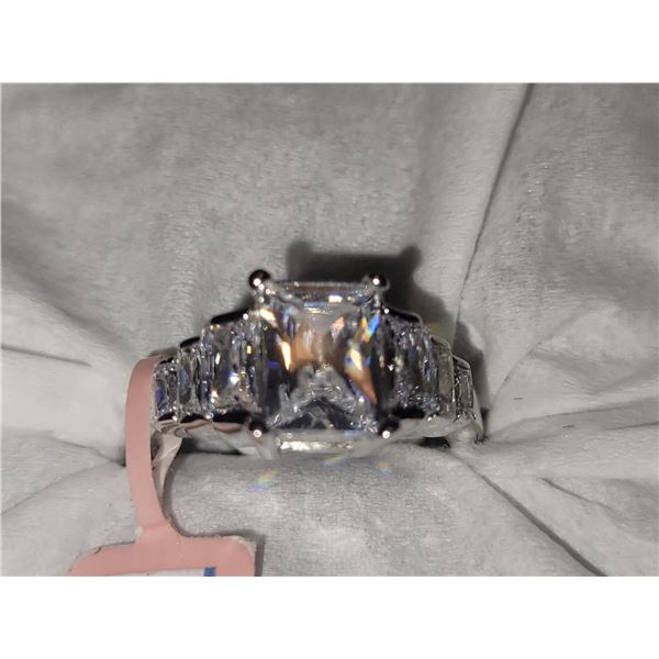 Sterling Silver Simulated Ring A