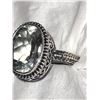 Image 3 : Sterling Silver Green Amethyst Ring A