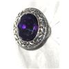 Image 4 : Sterling Silver Purple Sapplire Ring A