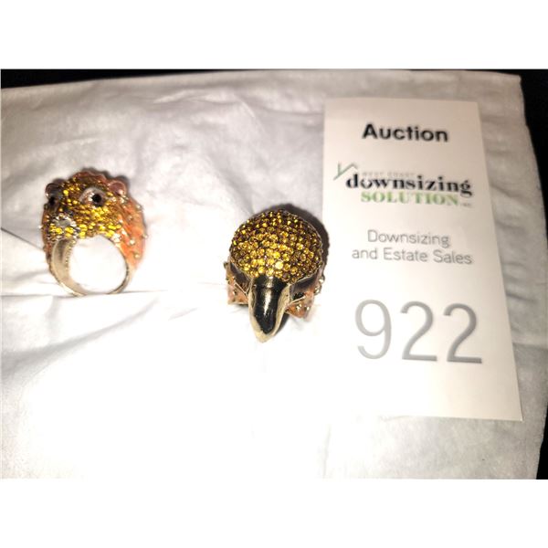 Lion Head Ring & Falcon Head Ring A