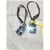 Image 3 : Platinum over Sterling Silver Topaz Earrings A