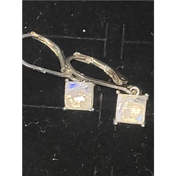 Platinum of Sterling Silver Rainbow Earrings A