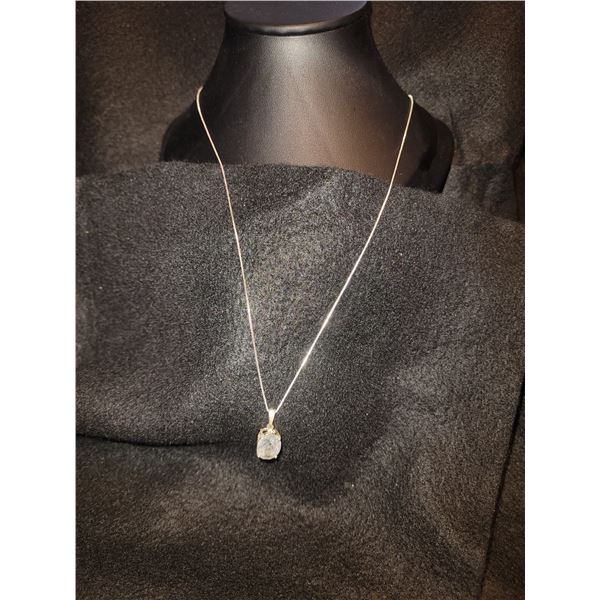 Sterling Silver Rutilated Quartz Necklace A