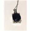 Image 3 : Vivianite & Topaz Platinum over Sterling Silver Necklace A