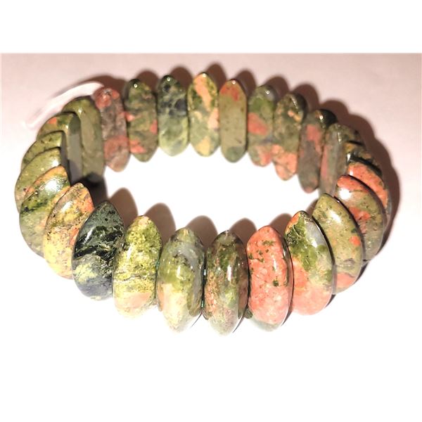 Unakite Bracelet (Stretch) A
