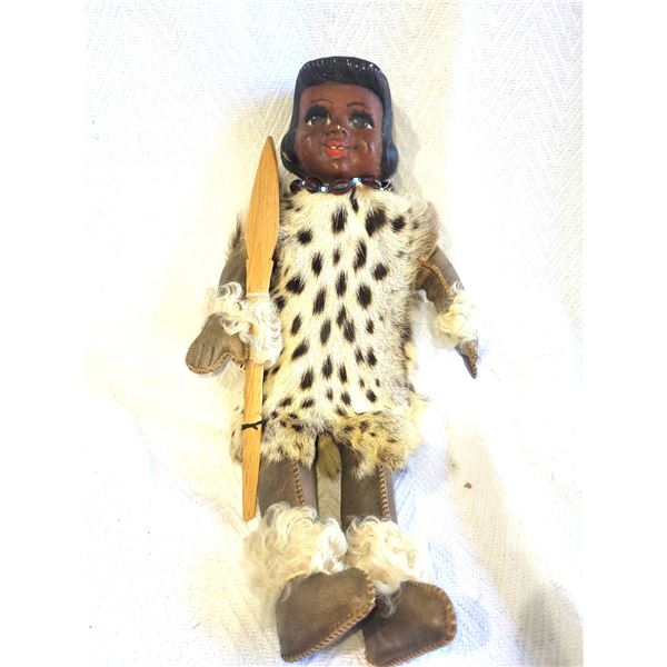 Vintage Leopard Skin Doll B