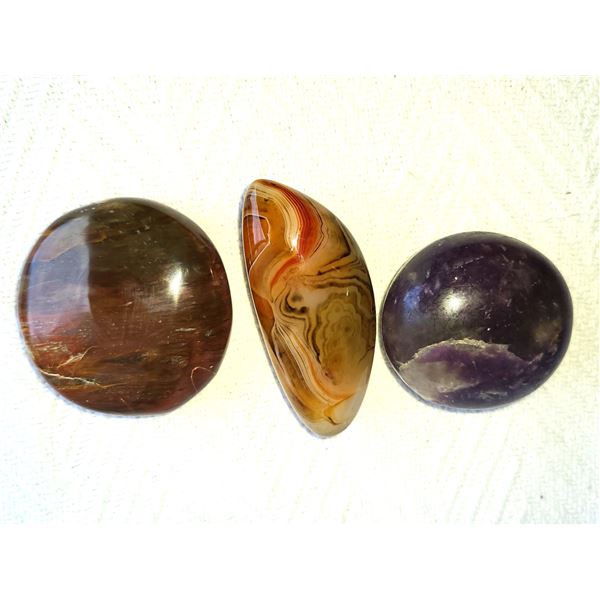 Lepidolite, Petrified Wood & Agate B