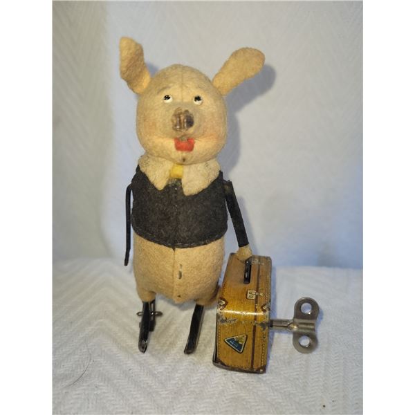 Antique Wind Up Pigg A