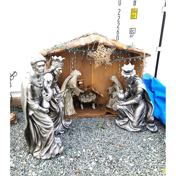 Large Outdoor Nativity Scene C