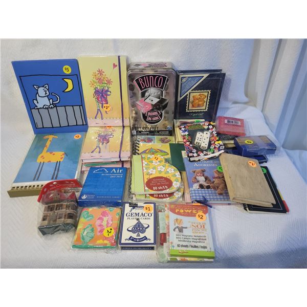 Assortment of Note Books & Stationary A