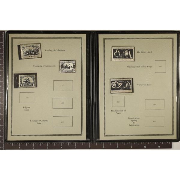 28.3 GRAMS OF SILVER STAMP REPLICAS IN BOOK WITH