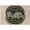 1 TROY OZ .999 FINE SILVER PF ROUND STAGECOACH