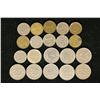 20 METAL ASSORTED CASINO GAMING TOKENS: 9-TWENTY