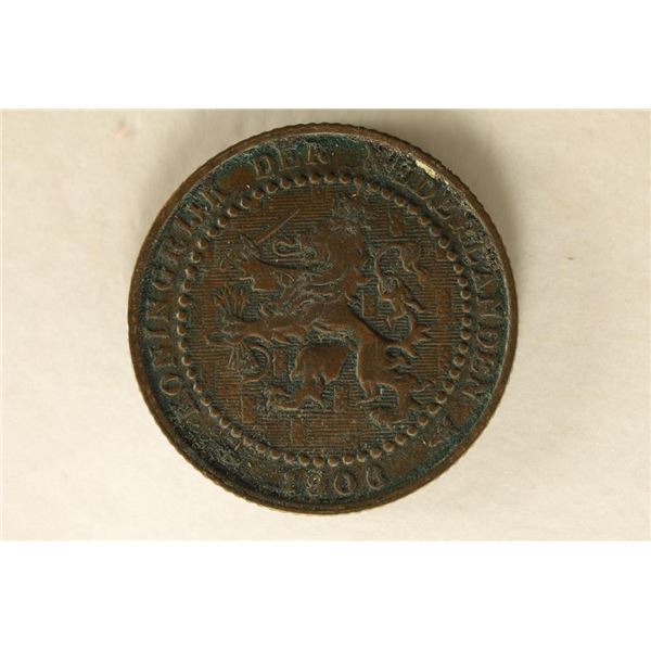1906 NETHERLANDS 1 CENT COIN