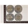 4 ENCASED STATE QUARTERS: 1999-D CONNECTICUT,