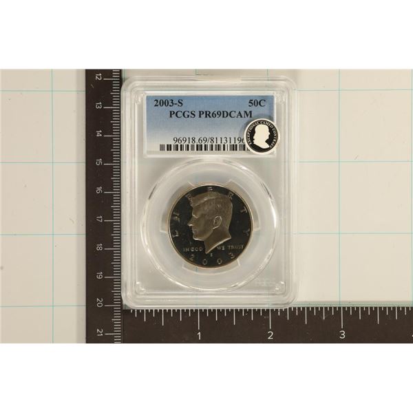 2003-S KENNEDY HALF DOLLAR PCGS PR69 DCAM